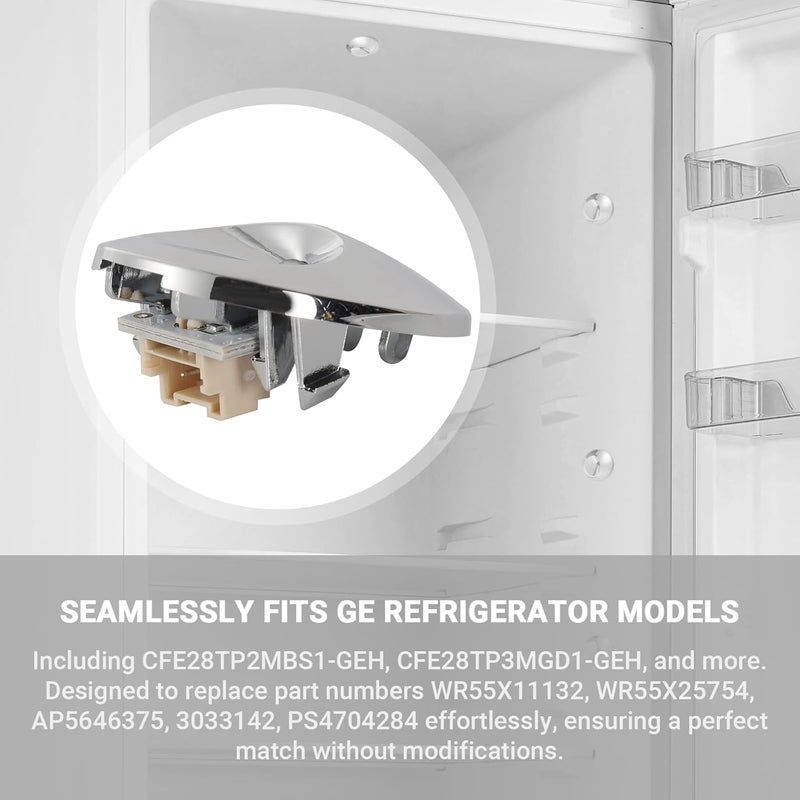 Calvana (2-Pack) 2025 Upgraded Voltage-Stable LED Light Replacement for GE Refrigerators, Compatible with WR55X11132, WR55X25754, Maintains Performance During Voltage Fluctuations, Energy Efficient - Image 3